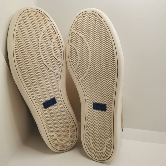 Kate Spade Keds Ace Leather Specchio Sneakers 8.5 Rose Gold WH60099 Ribbon Laces - Picture 5 of 10